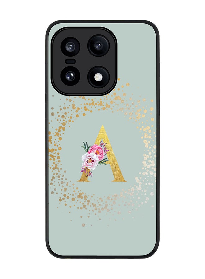 Stylizedd For OnePlus 15 Case,Slim fit Camera Protection, Shockproof Thin Phone cover  - Custom Monogram Floral - A  (Light Grey ) - Image 1